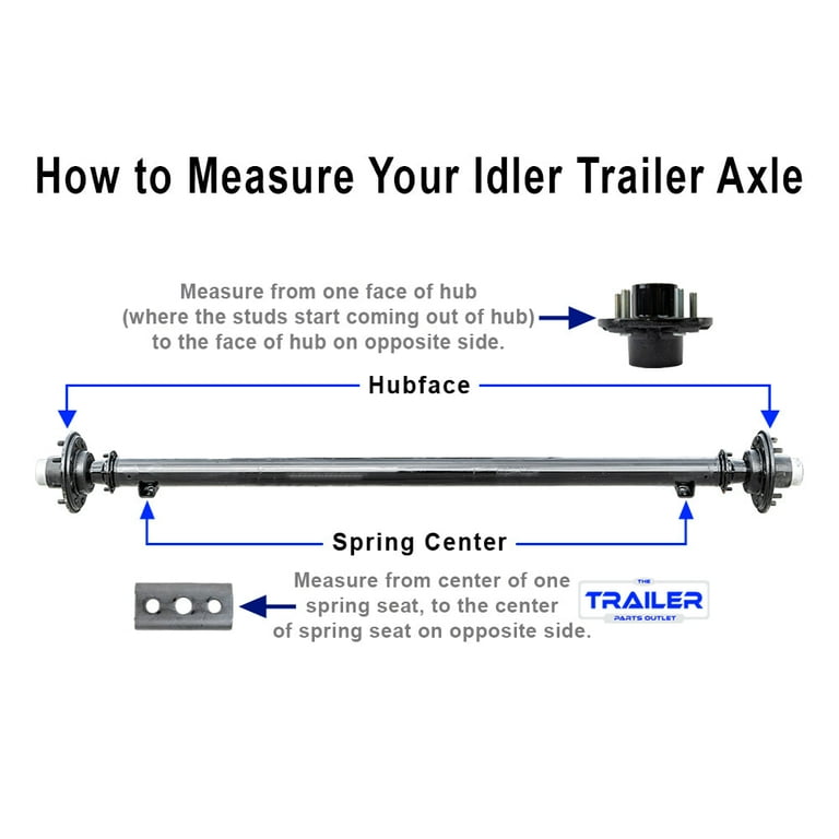 3.5k TK 5-lug Trailer Axle - 3500 lb, Dexter Compatible, 73