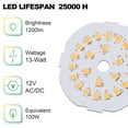 thumbnail image 3 of Bombilla LED Maelsrlg 12 V, 13 W, 100 W, equivalente a 2700 K E26, paquete de 4, 3 of 7