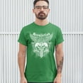 thumbnail image 3 of Tee Hunt Revolution Gothic Skulls T-shirt Angel Wings Skeleton Horror Men's Tee, Green, 3X-Large, 3 of 5