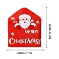 thumbnail image 3 of Lilixerw Christmas Chair Covers with Santa Claus Print,Festival Stool Cover for Holiday Dining Decor,Soft Xmas Chair Cover,Easy to Clean,21.65x17.72Inch,Red, 3 of 6