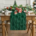 thumbnail image 6 of Sm:)e Green Tree Christmas Table Runner 13x72 Inch, Soft Plush Faux Fur Mantel Kitchen Dining Table Decor, Winter Xmas Party Decor, 6 of 7
