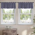 thumbnail image 2 of LALILO Kitchen Curtain Valance Ornamental Arabic Moroccan Rod Pocket Window Curtain 52"x 18" Set of 2, 2 of 5