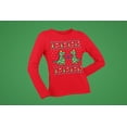 thumbnail image 5 of Old Glory Womens Tree Rex T Rex Ugly Christmas Sweater Long Sleeve T Shirt, 5 of 6