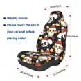 thumbnail image 2 of Lsque Cute Dog Panda Pattern Car Seat Covers for Front Seats , Waterproof Seat Covers for Cars, Sporty Front Seat Covers,Car Seat Cover Protector Front Seats, 2 of 5