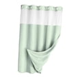 thumbnail image 2 of Cortina de ducha resistente y multifuncional, accesorio de baño para hotel, poliéster. Verde claro, 2 of 9
