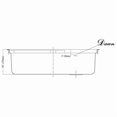 thumbnail image 3 of Dawn® Top Mount Single Bowl Sink with Three Pre-cut Faucet Holes, 3 of 3