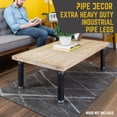 thumbnail image 3 of 2 in. x 12 in. Round Flange Pipe Table Legs - 2 Pack, 3 of 10