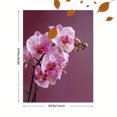 thumbnail image 3 of Purple Striped Orchid Canvas Hotel Cafe Wall Decor, 3 of 8