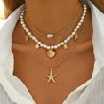 thumbnail image 2 of Puka Shell Necklace Starfish Necklace Seashell Choker Necklaces for Women Beach Vacation Essentials Summer Outfits for Women Boho Western Beach Surfer Jewelry, 2 of 15