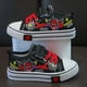 thumbnail image 2 of Disney niños dibujos animados Frozen princesa ELSA niña desgaste suave zapatos casuales niños lona estudiante pu zapatos deportivos zapatos para correr 27-plantilla 17 cm Gao Jinjia LED, 2 of 2