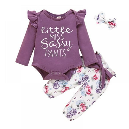 

Newborn Baby Girl Clothes Outfits Infant Romper Ruffle Floral Pants Cute Toddler Baby Girl Clothes Set