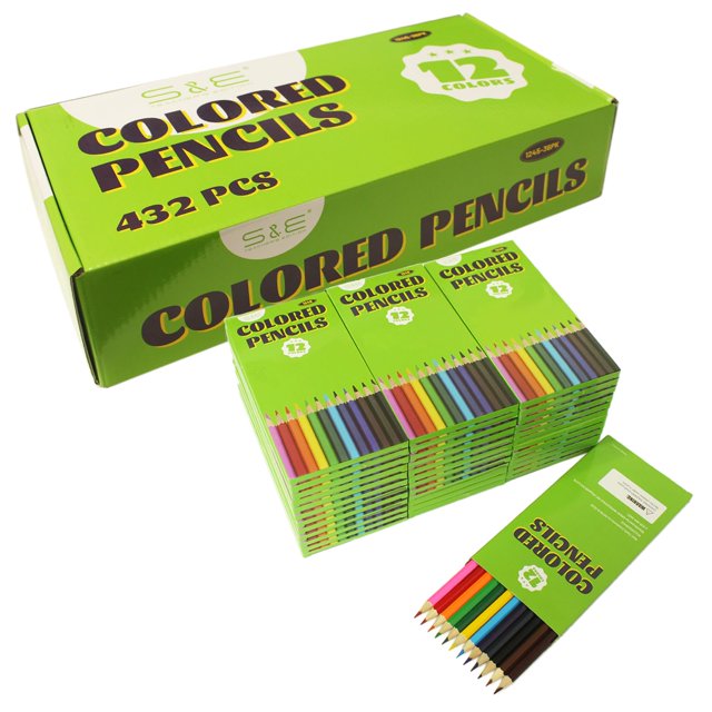 Lápices de colores S & E TEACHER'S EDITION 432 unidades preafilados