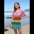 thumbnail image 4 of Traje de Baño de Ganchillo para Mujer 2025, Vestido de Punto de , Ropa de Verano Color del Iris L, 4 of 10