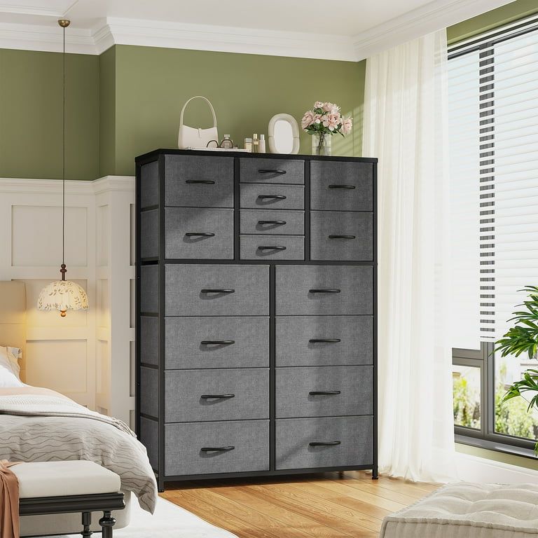 EnHomee Tall Dresser for Bedroom Furniture Dresser with 16 Drawers Fabric Large Dresser Closet Dresser Slim Chest of Drawers Storage Tower Dresser , ... EnHomee Tall Dresser for Bedroom Furniture Dresser with 16 Drawers Fabric Large Dresser Closet Dresser Slim Chest of Drawers Storage Tower Dresser , ...