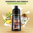 thumbnail image 4 of 500ml Hair Dye Shampoo,Instant Black Hair Dye Shampoo, Simple to Use Lasts 30 Days-Fast Acting Natural Ingredients for Women Men Brown, 4 of 6