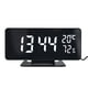 thumbnail image 1 of Reloj digital Decorativo Zulema Luz nocturna Temperatura Eléctrico Blanco Despertador digital, 1 of 8