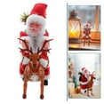 thumbnail image 2 of Gymnture Christmas Santa Reindeer Plush Figurine Animated Ornament Gift, 2 of 11