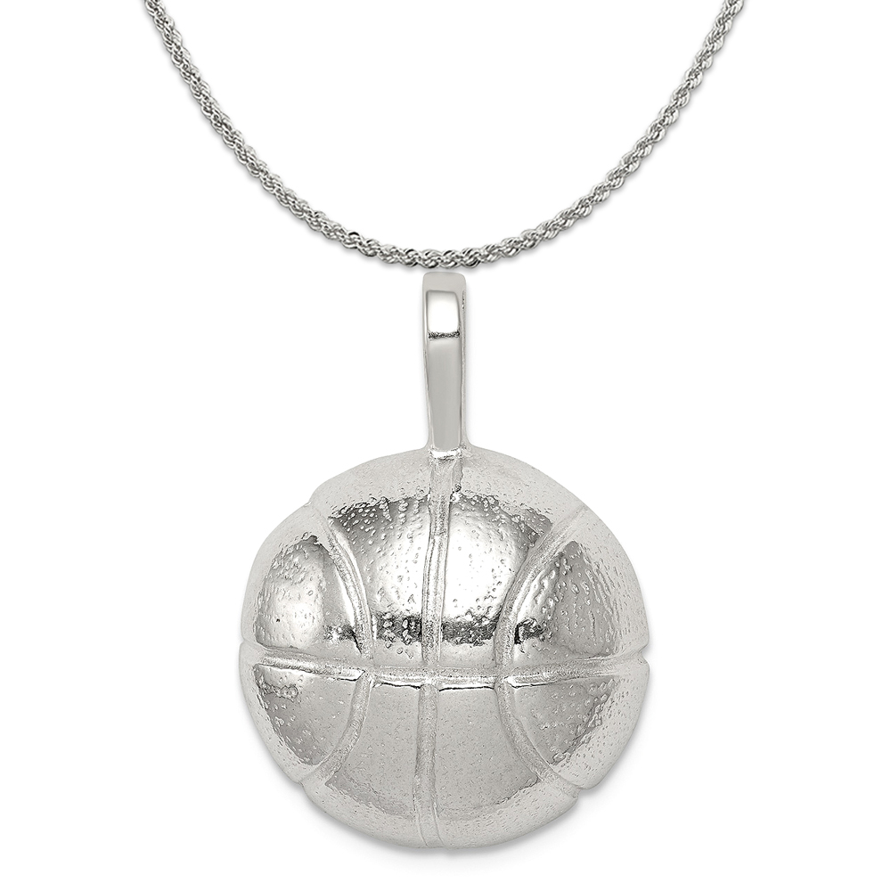 Sterling Silver Rope Chain Necklace 