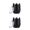 thumbnail image 2 of Toystoory Taza de huevo de Simple y elegante, tazas de coche de doble pared con aislamiento al vacío, vaso termo de vino tinto de acero No.04 2piezas Toystoory CBP069428, 2 of 6