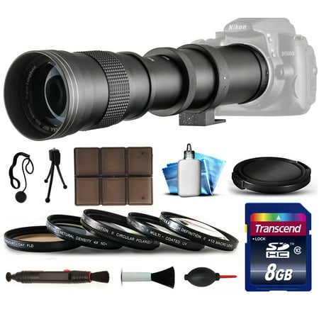 420mm-800mm f8.3 HD Telephoto Lens Bundle for Olympus OM-D E-M5 EM10 EM1