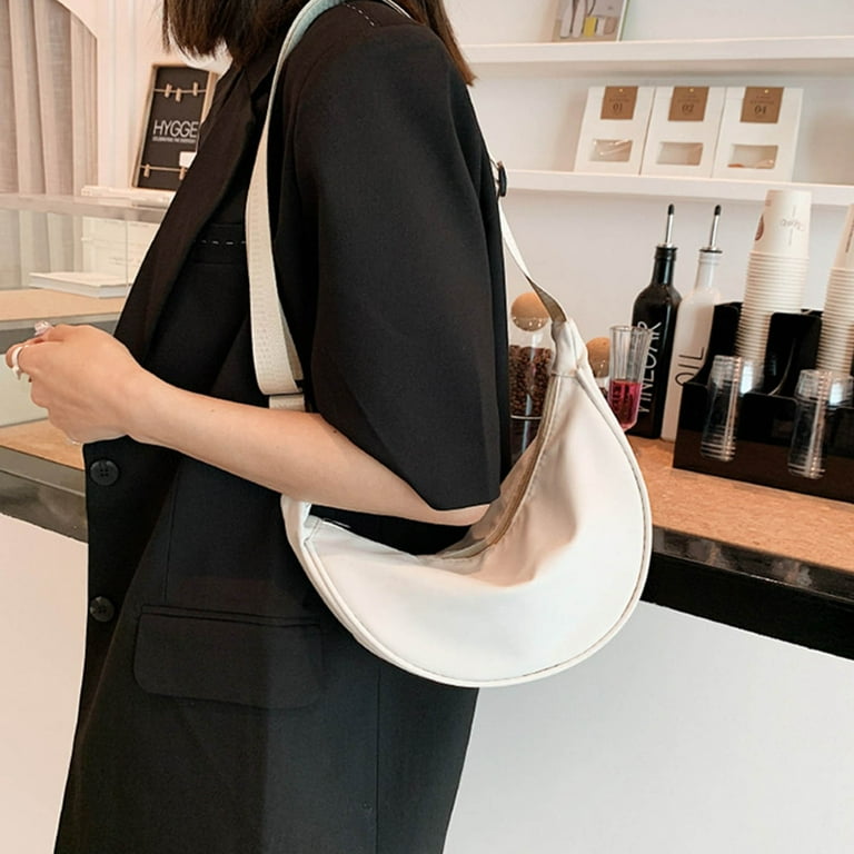 TERGAYEE Nylon crossbody bag Nylon Crescent Crossbody Bag for Women Men Trendy Travel Sling Bag Trendy Designer Mini Shoulder Bag Phone Wallet Purse for Women Walmart