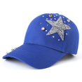 thumbnail image 2 of Wensltd Women Hats Casual Outdoor Fashion Star Pattern Baseball Hats Stylish Design for Women Daily and Outdoor Activities Blue, 2 of 2