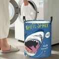 thumbnail image 4 of Lsque Great White Shark pattern Laundry Hamper Basket, Tall Woven Rope Hamper Basket for Clothes, Lightweight Storage Basket, Collapsible Waterproof-Small, 4 of 8