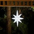 thumbnail image 3 of Alpine Corporation 20" x 24" Acrylic Hanging Light-Up Star Holiday Decoration, White, 3 of 13
