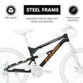 thumbnail image 4 of 26-Inch Mountain Bike for Men & Women, 21-Speed, Steel Frame with Front Fork and Rear Shock Absorber(Black), 4 of 7