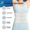 thumbnail image 2 of ORTONYX 9" 3-panel Abdominal Binder for Men and Women/Postpartum Post-operative Post-surgery Wrap/Abdomen Navel Umbilical Hernia Support Belt / 524009WT White S/M, 2 of 6