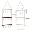 thumbnail image 4 of Terrario de Planta Advancent de Tubo de Ensayo para Colgar en la Pared 3 Niveles con Soporte de Madera, 4 of 6