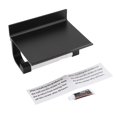thumbnail image 1 of Soporte de papel para teléfono, soporte de caja de rollo de pañuelos de aluminio para montaje en pared, para inodoro (negro), 1 ud., 1 of 8