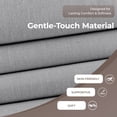 thumbnail image 5 of AFO Mid-Century Modern Fabric Upholstered Accent Chair with Removable Pillow for Living Room, Bedroom, Apartment, Light Grey, 5 of 6