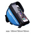thumbnail image 1 of Bolsas de bicicleta con pantalla táctil de 6,3 pulgadas, bolsa para tubo de cabeza de bicicleta de montaña, manillar de bicicleta, bolsa para teléfono móvil, estuche protector para bicicleta Fivean unisex, 1 of 2