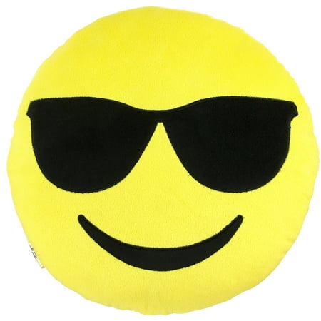 emoji expressions cool guy sunglasses pillow walmart com