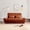 Orange, variant on MAYEERTY Cloud Couch Compressed Corduroy Loveseat, 2-Seater Ergonomic High Back Sofa, Plush Cushioning, No Assembly, Boxed Sofa for Small Spaces