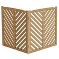 thumbnail image 7 of BELLEZE Privacy Fence Panels for Outside, Wooden Air Conditioner Fence Pool Equipment Generator Trash Can Enclosure Outdoor Fence Panels (2 Panels-Brown), 7 of 7