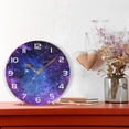thumbnail image 6 of GZHJMY Space Galaxy Wall Clock, 10" Silent Non Ticking Round Clock, Oil Painting Easy to Read Clock for Living Room Bedroom Bathroom Home Decor Holiday Gifts, 6 of 7
