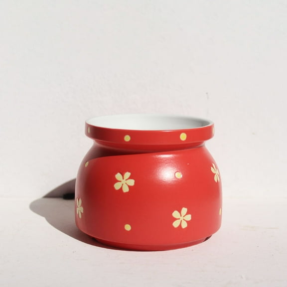 Flowerpot Decorative Ceramic,Flower Pattern Planter Pot