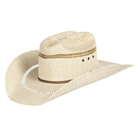 M+F Foot And Headwear Mens  Tan Bangora Straw Cowboy Hat