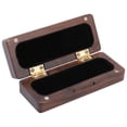 thumbnail image 1 of Estuche de madera maciza para boquillas, almacenamiento portátil para accesorios de instrumentos musicales de saxofón, nogal negro, 1 of 14