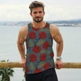 thumbnail image 6 of Cauagu Ladybug Print Men's Sleeveless Muscle Shirts,Tank Tops Quick Dry Workout Tank Top Gym Muscle Tee Fitness Bodybuilding T Shirt for Men-X-Large, 6 of 7