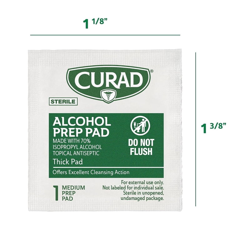 Curad Alcohol Prep Pads, Medium 2-Ply, 400 Count photo 6