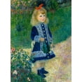 thumbnail image 2 of Renoir, Pierre-Auguste 19x24 Gold Ornate Wood Framed with Double Matting Museum Art Print Titled - A Girl with a Watering Can, 2 of 4