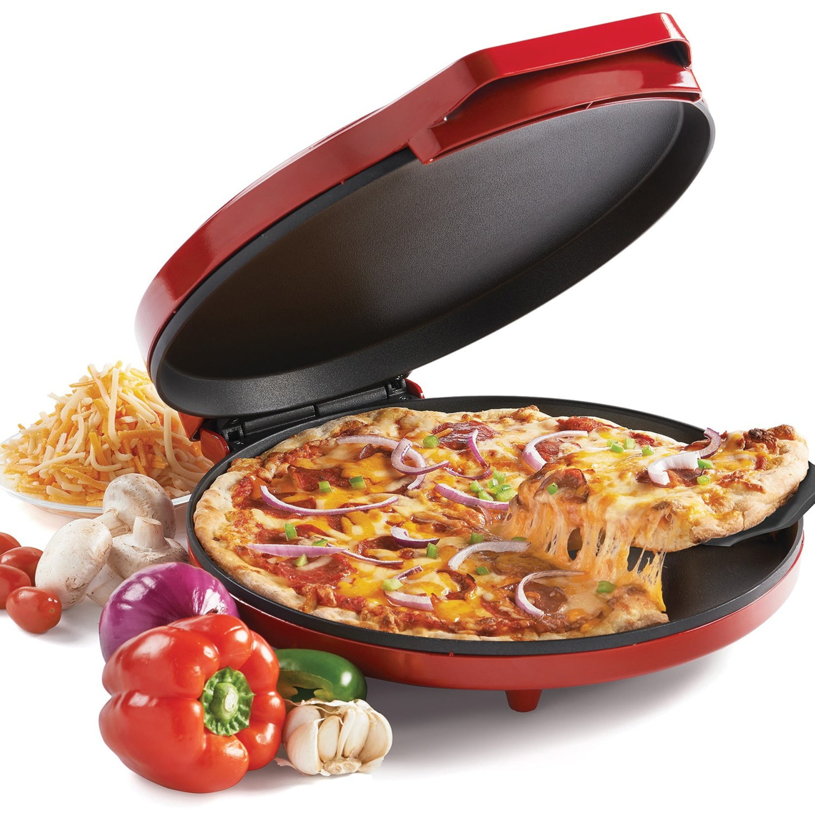 Presto® Pizzazz® Plus Rotating Pizza Oven 03430, Black - Walmart.com