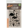 "Hero Arts Clear Stamps 4""X6""-Color Layering Flamingo"