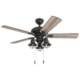thumbnail image 1 of Prominence Home 50652-01 Piercy Coastal Ceiling Fan, 42", Barnwood/Tumbleweed, Aged Bronze, 1 of 4