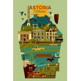 thumbnail image 5 of Astoria, Oregon, Astoria Column, Geometric, Contour, Lantern Press, Premium Playing Cards, 52 Card Deck with Jokers, USA Made, 5 of 5