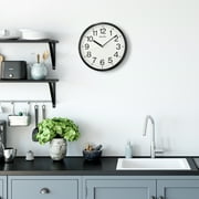 Seiko QXA756KLH Wall Clock, Black