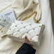 thumbnail image 3 of Bolsa de hombro con remaches de rombos para mujer a la moda, cruzado cuadrado con cadena de cuero Likrtyny Para Estrenar, 3 of 9
